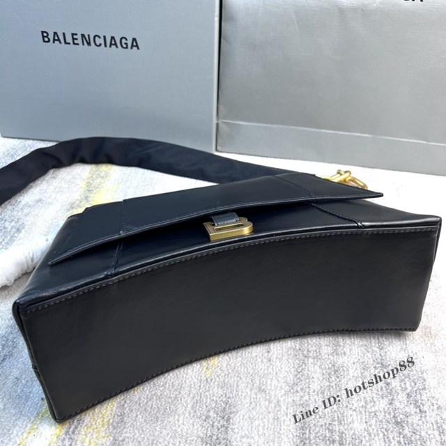 Balenciaga專櫃爆款鱷魚紋女士皮包 巴黎世家2022鏈條包Downtown S號單肩包 款號:8509 fyj1257